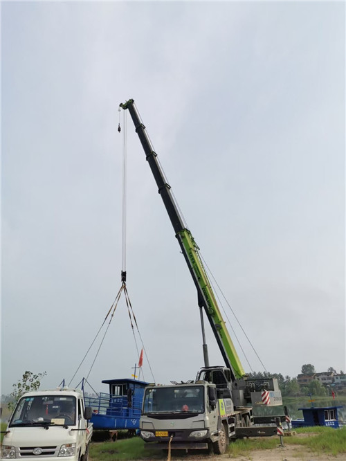 甘泉县桥梁建设吊装案例
